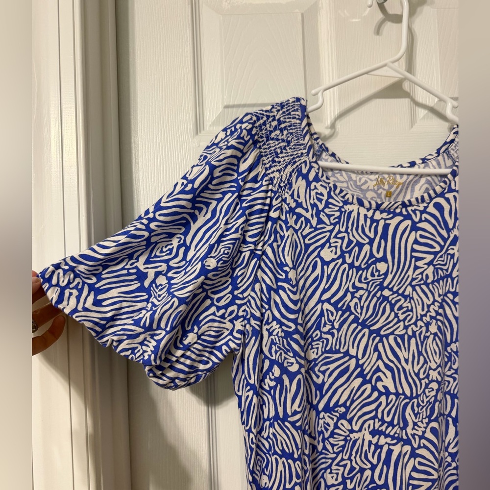 Lilly Pulitzer cotton tshirt Dress Sz L - Picture 2 of 7